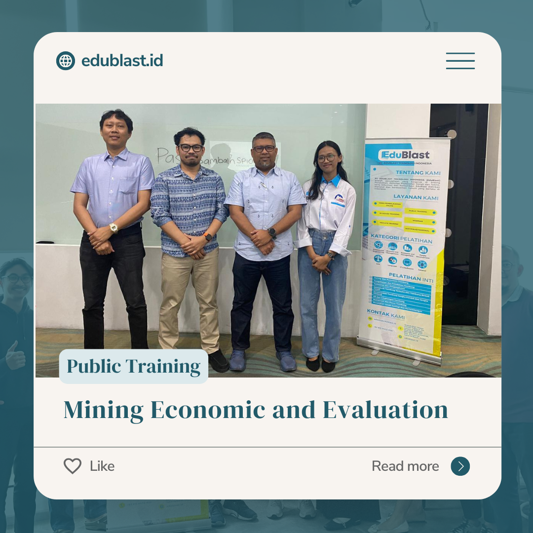 Public Training – Mining Economics & Evaluation di Jakarta