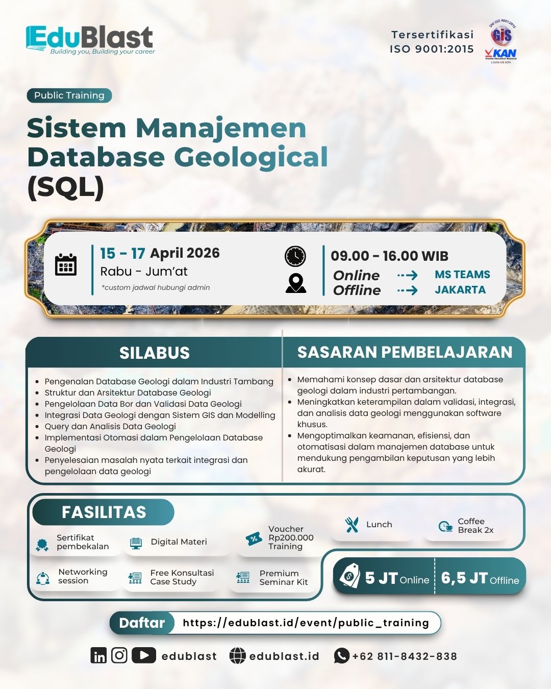 Sistem Manajemen Database Geologi (SQL)