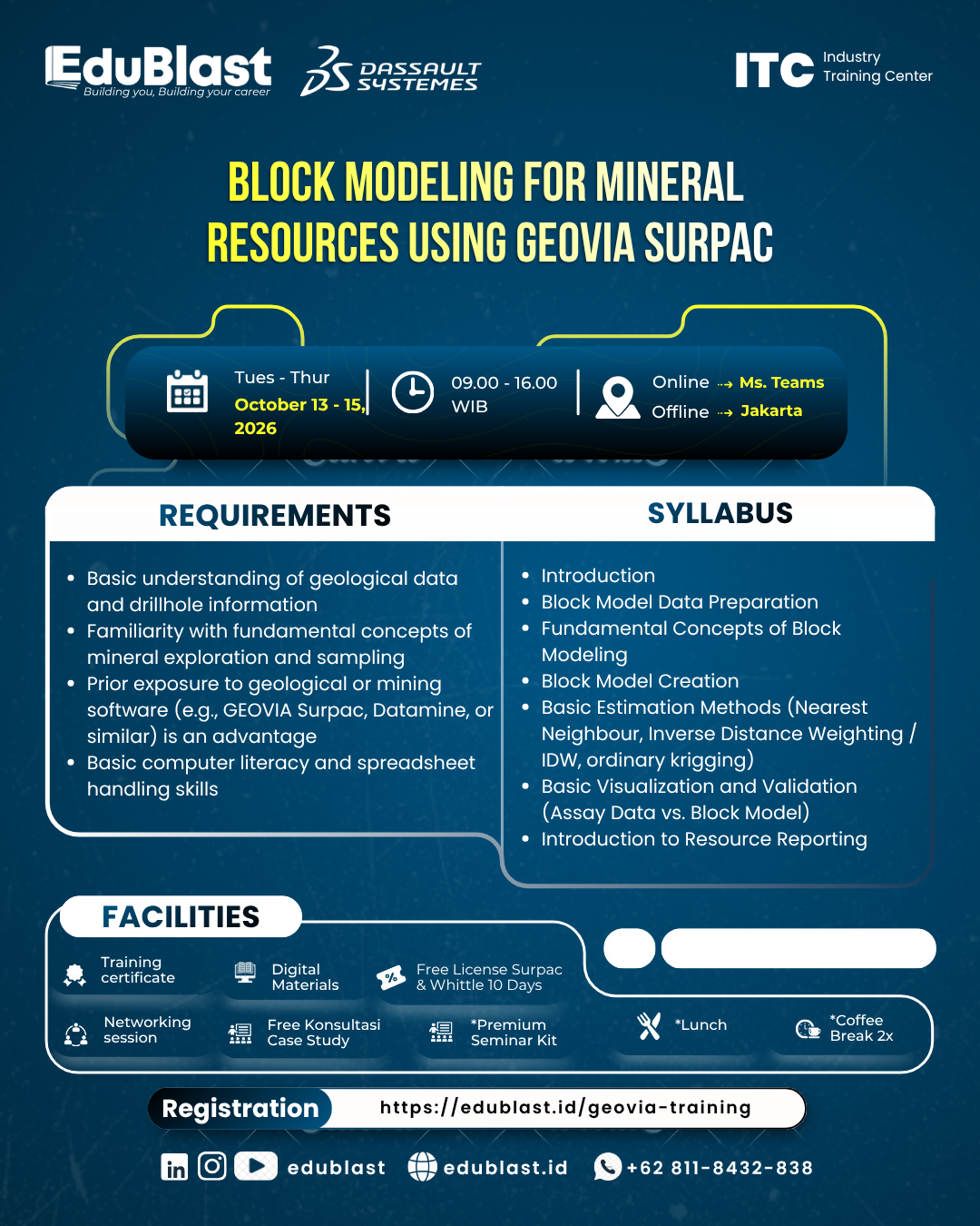 BLOCK MODELING FOR MINERAL RESOURCES USING GEOVIA SURPAC
