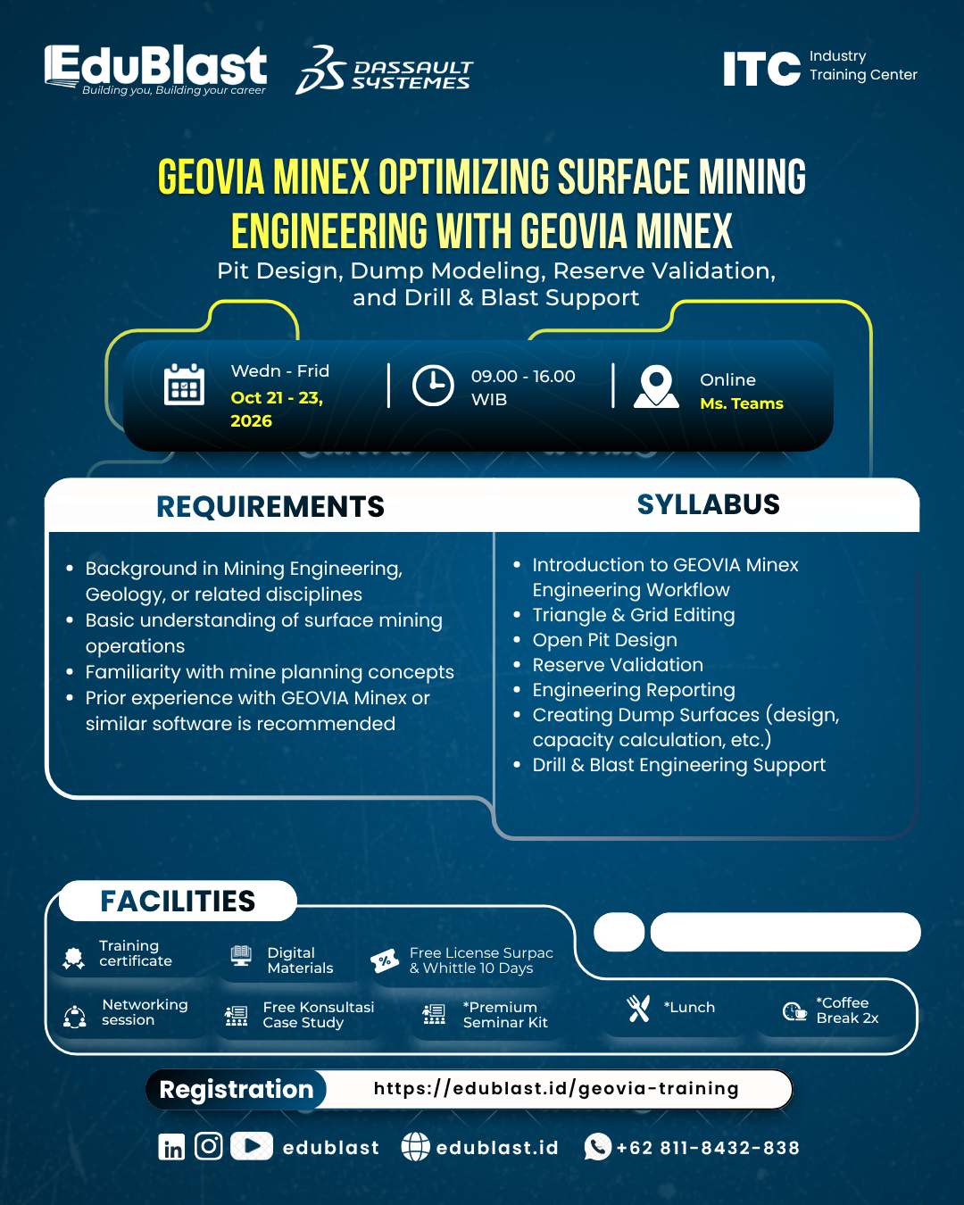 GEOVIA MINEX OPTIMIZING SURFACE MINING ENGINEERING WITH GEOVIA MINEX
