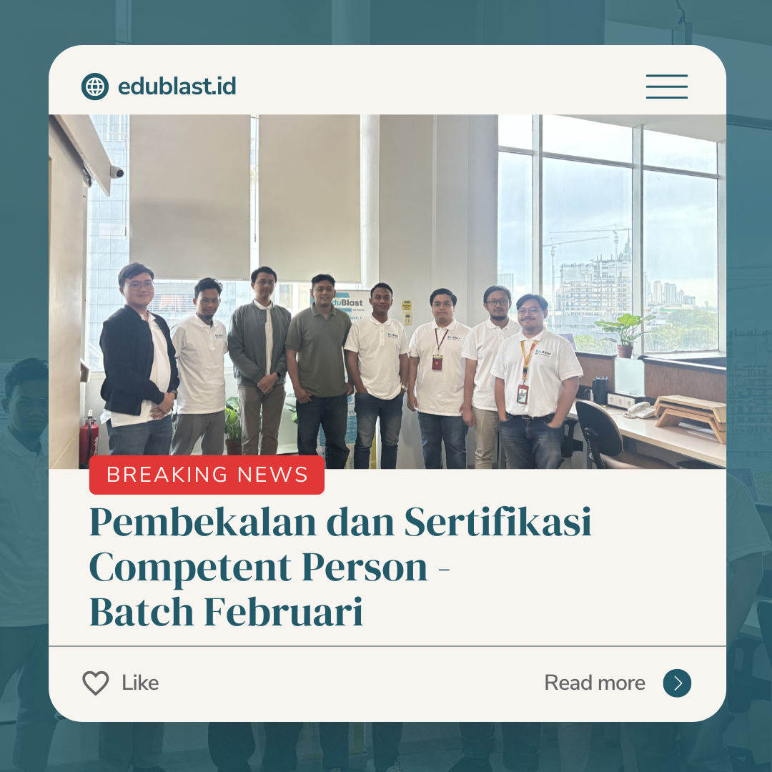 Pembekalan dan Sertifikasi Competent Person