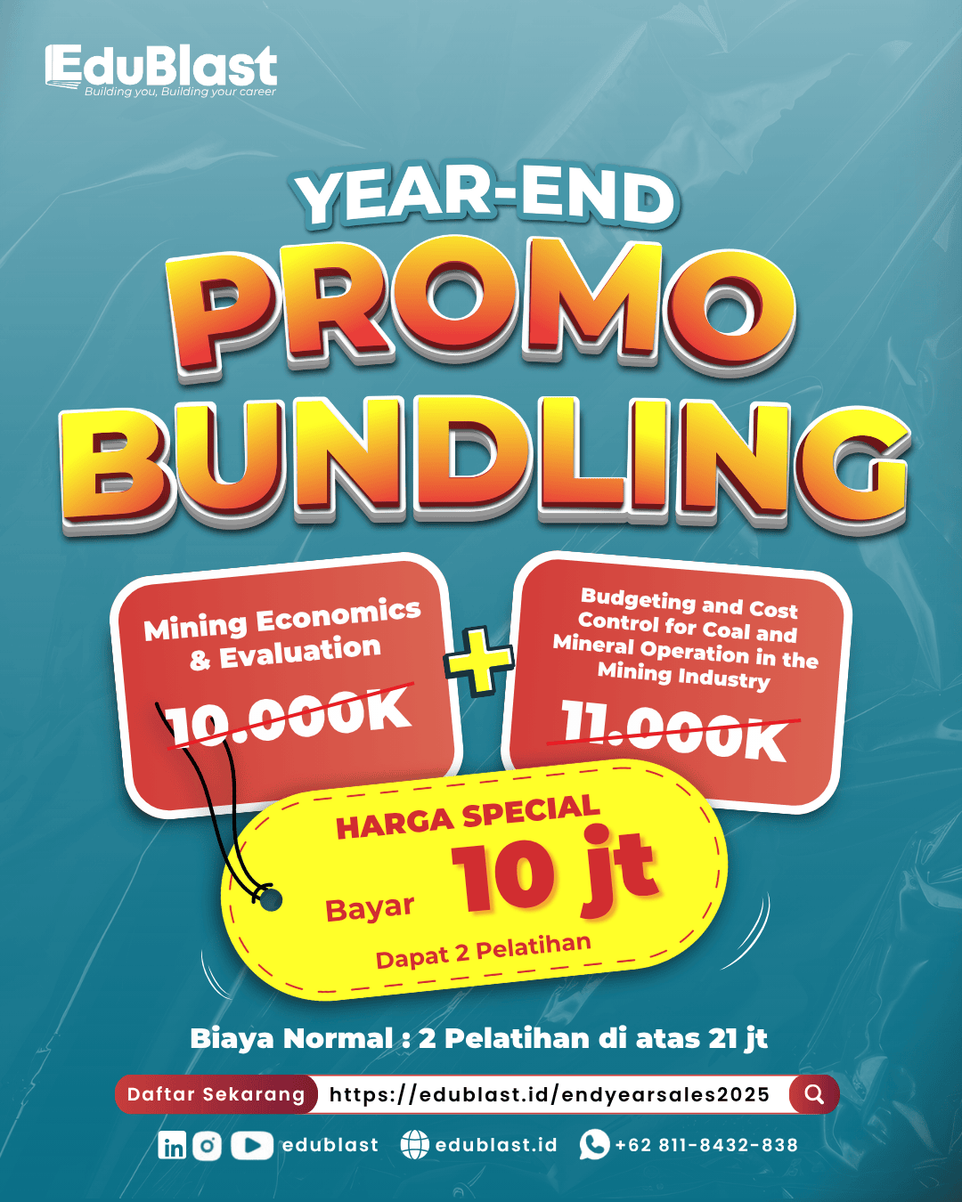 promo 50% pelatihan pilihan