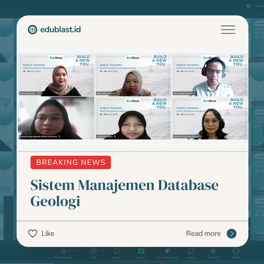 Pelatihan Sistem Manajemen Database Geologi