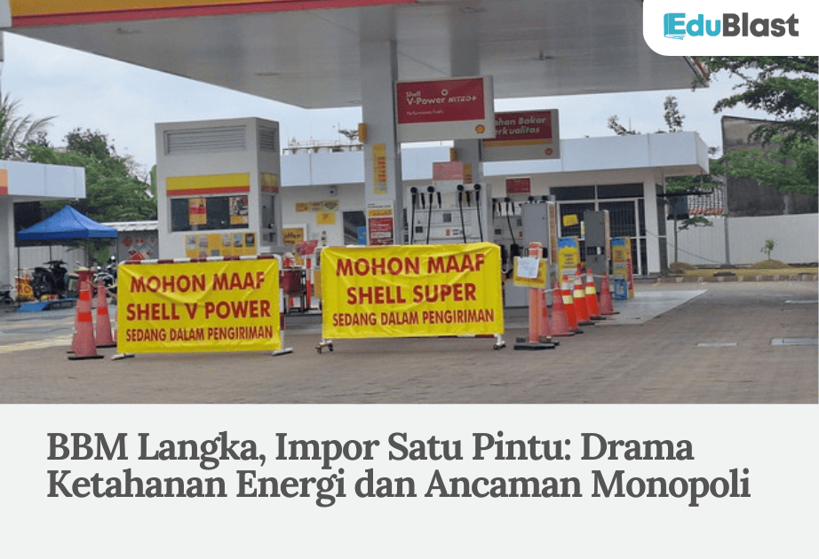 BBM Langka, Impor Satu Pintu: Drama Ketahanan Energi dan Ancaman Monopoli