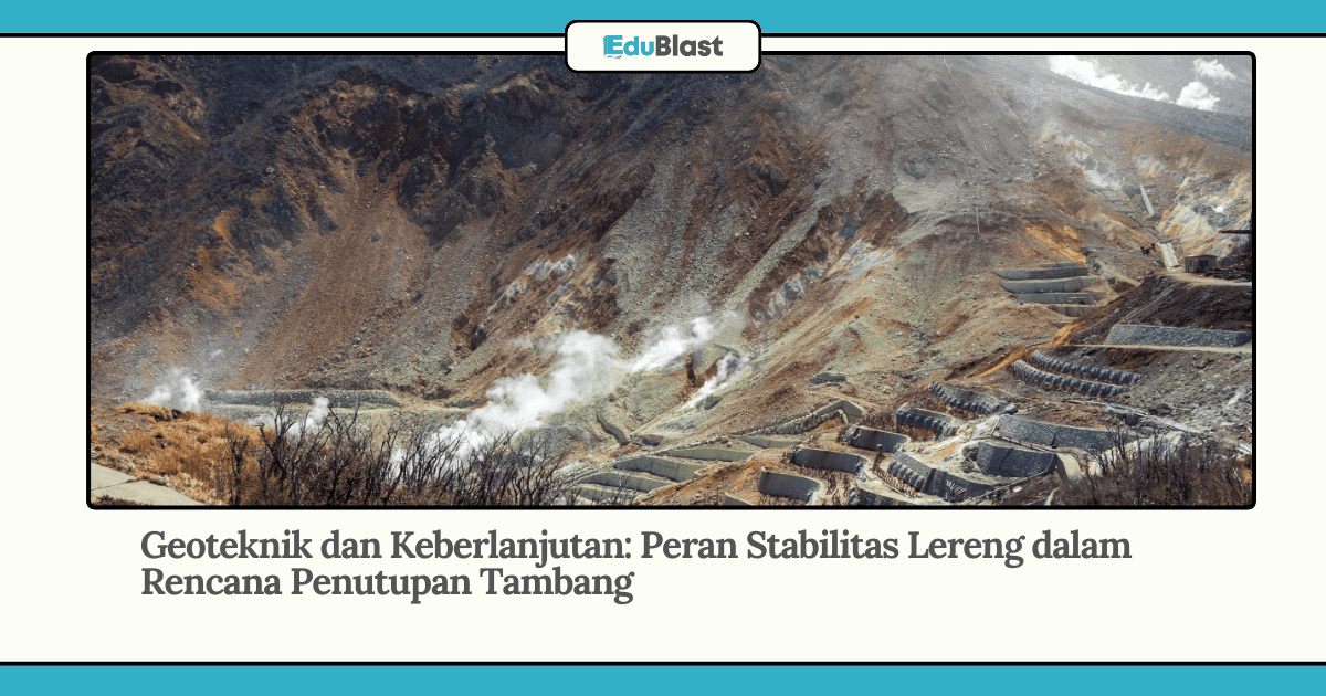 Geoteknik dan Keberlanjutan: Peran Stabilitas Lereng dalam Rencana Penutupan Tambang