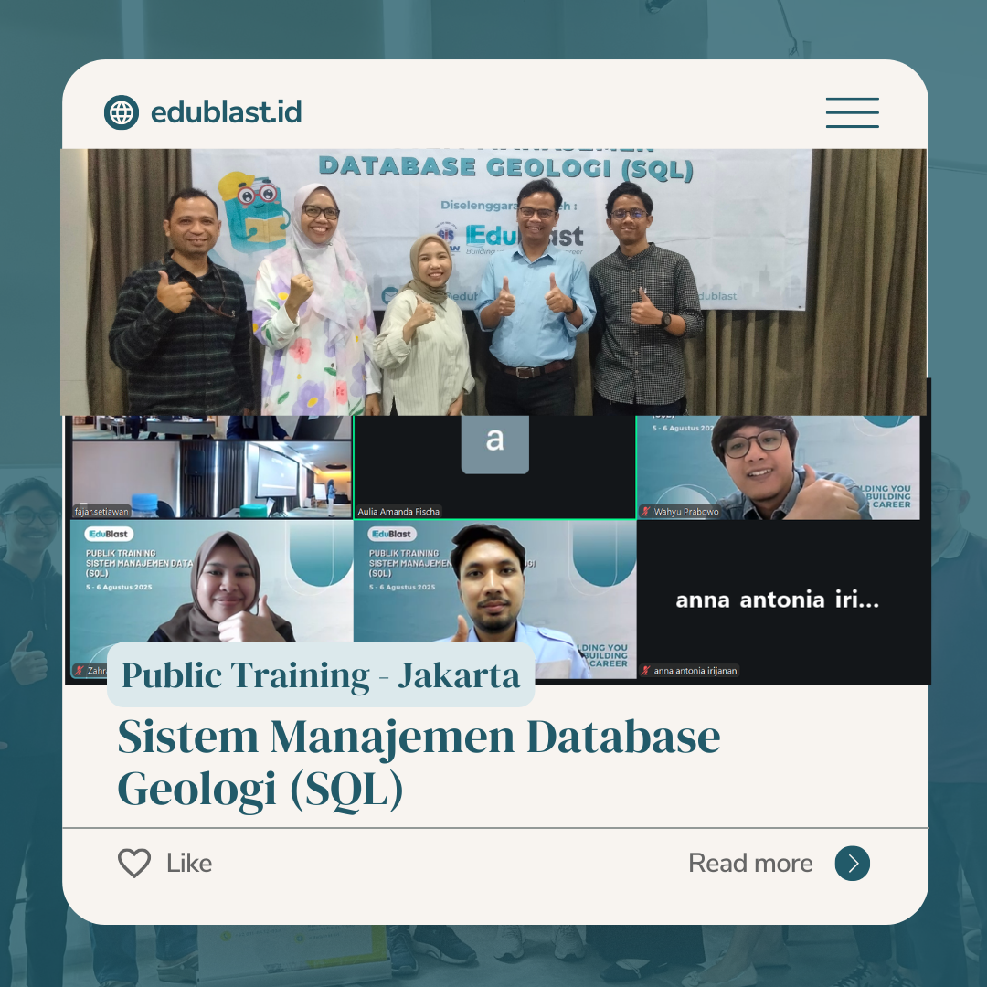 Public Training - Sistem Manajemen Database Geologi (SQL) di Jakarta