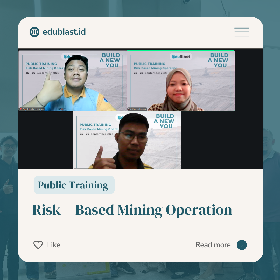 Public Training – Risk – Based Mining Operation Batch Oktober 2025