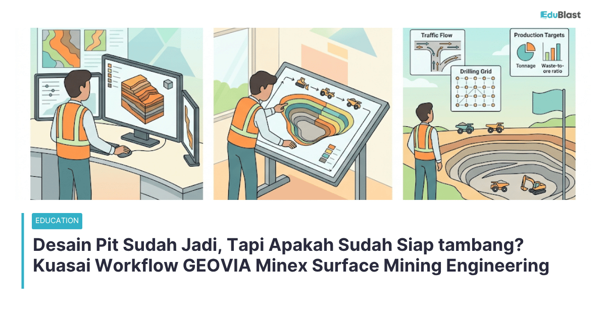 Desain Pit Sudah Jadi, Tapi Apakah Sudah Siap tambang? Kuasai Workflow GEOVIA Minex Surface Mining Engineering