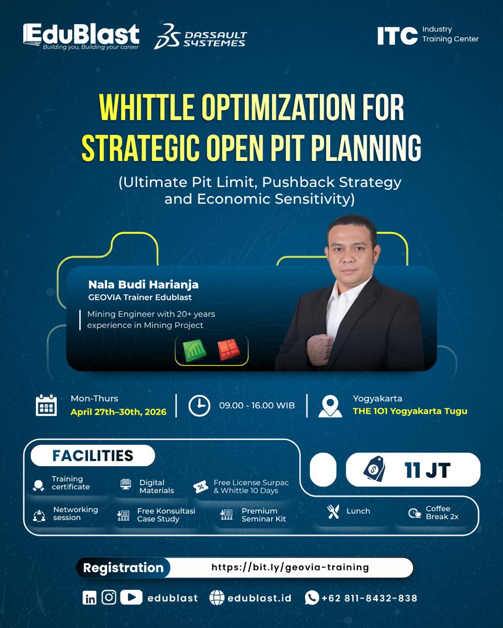 Whittle Optimization for Strategic Open Pit Planning Ultimate pit limit pushback strategy and economic sensitivity