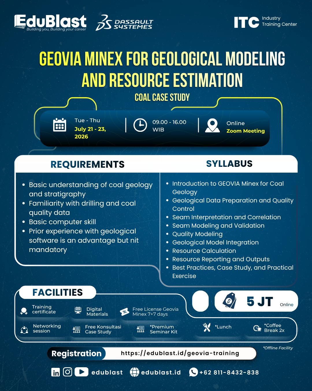 Geovia Minex for Geological Modeling and Resource Estimation