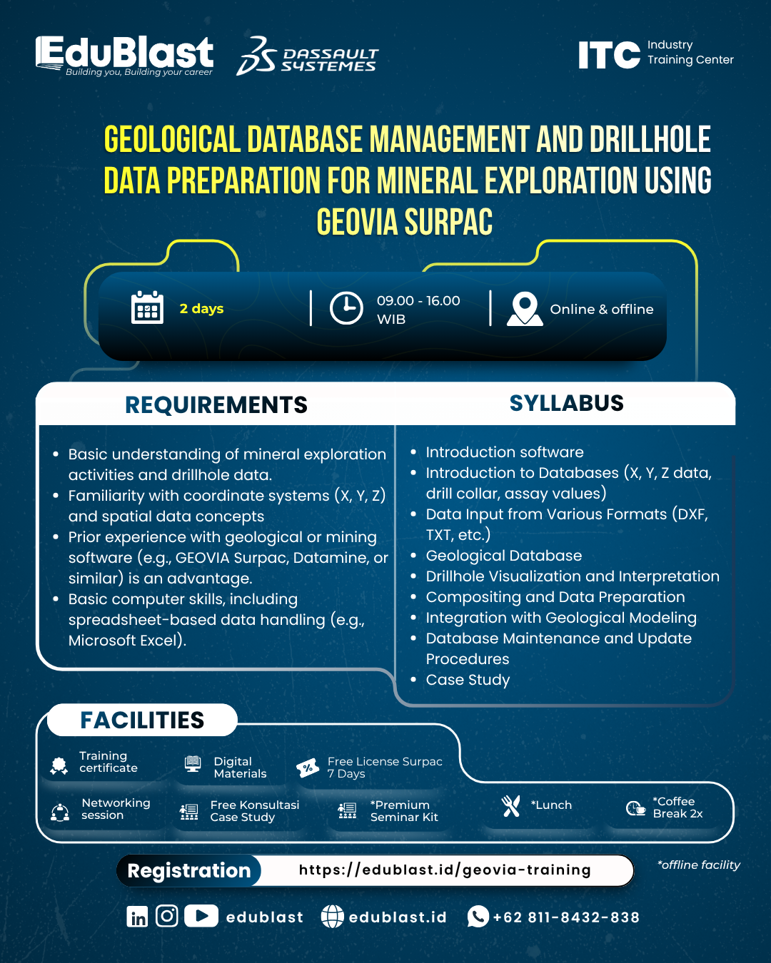 Geological Database Management and Drillhole Data Preparation for Mineral Exploration using GEOVIA Surpac