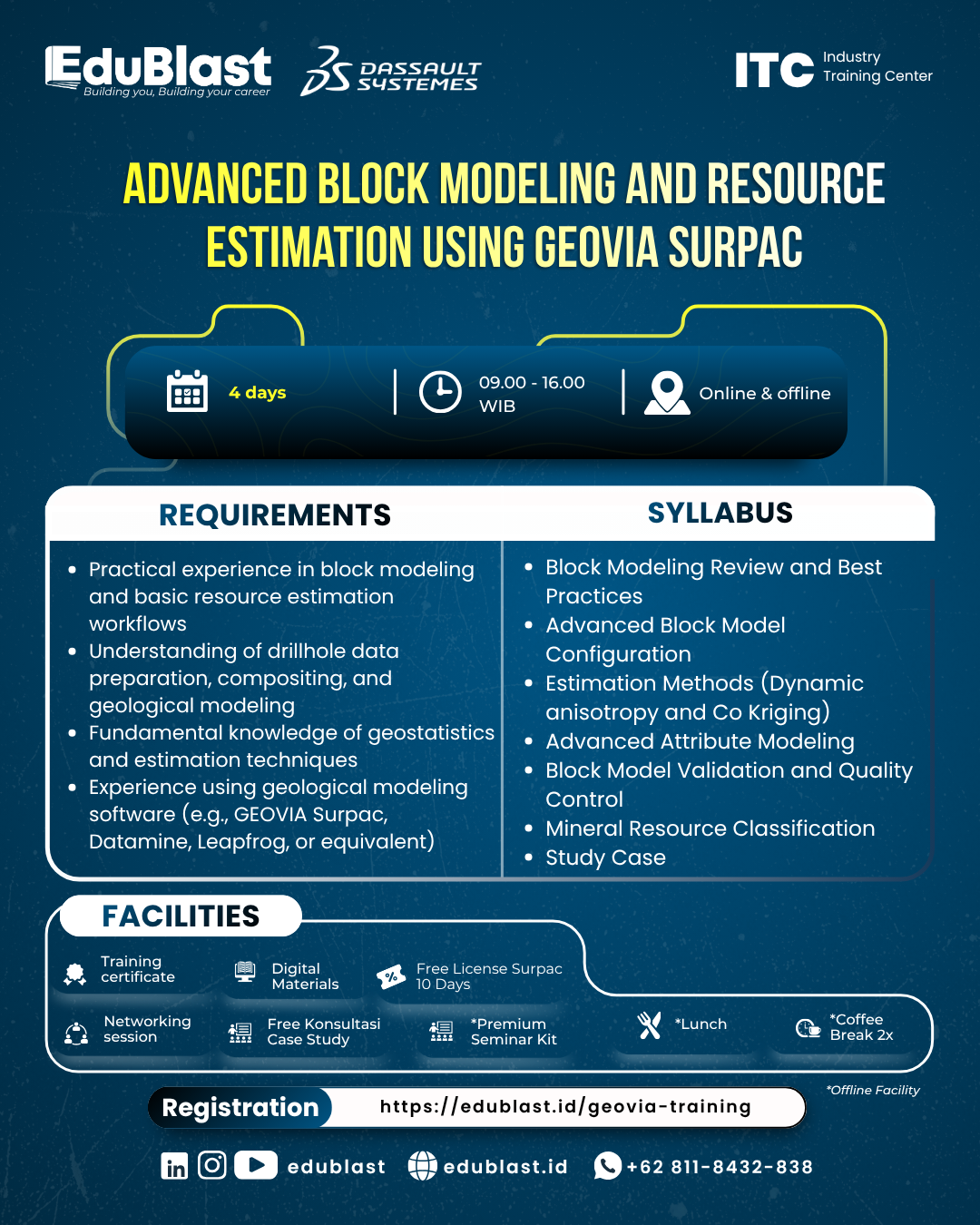 Advanced Block Modeling and Resource Estimation Using GEOVIA Surpac