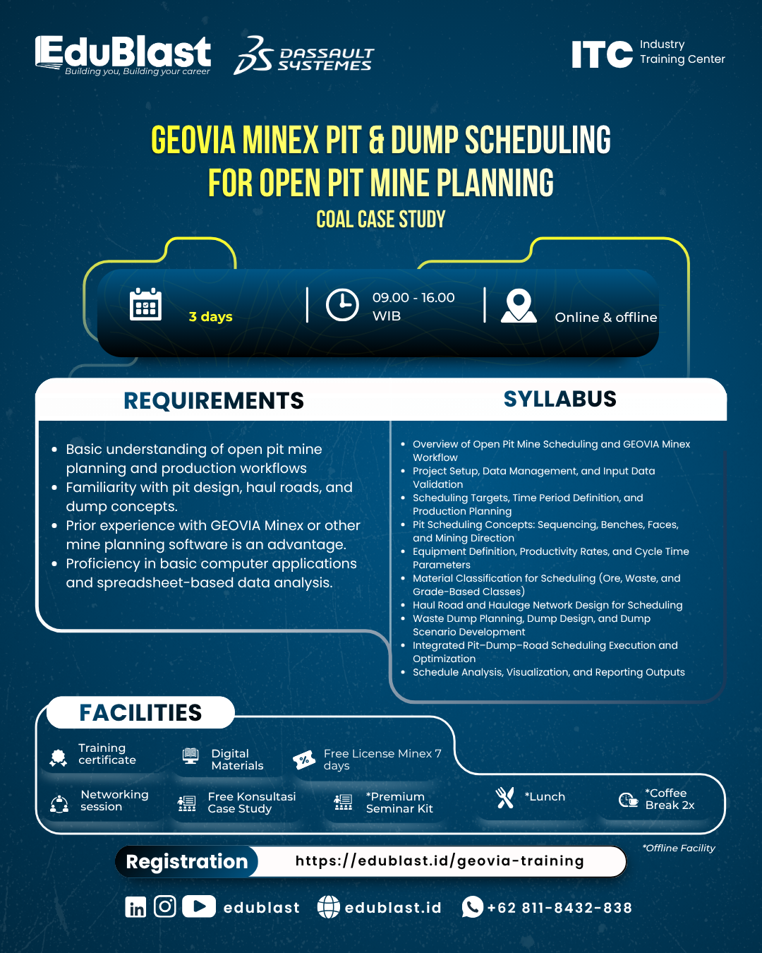 GEOVIA Minex Pit and Dump Scheduling for Open Pit Mine Planning