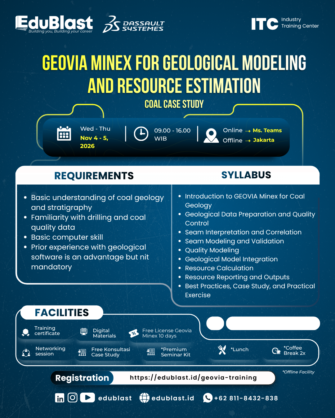 Geovia Minex for Geological Modeling and Resource Estimation