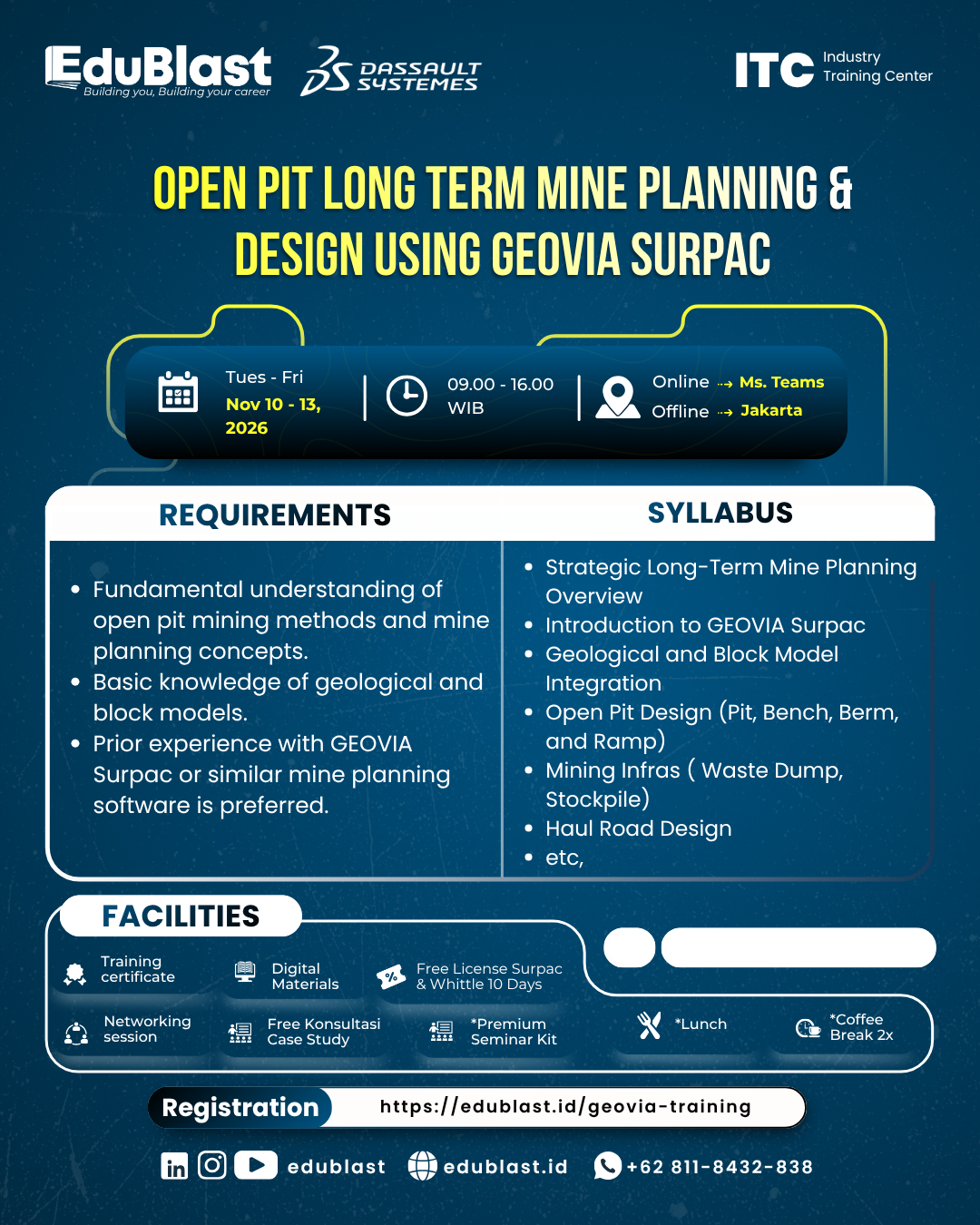 Open Pit Long Term Mine Planning and Design Using GEOVIA Surpac