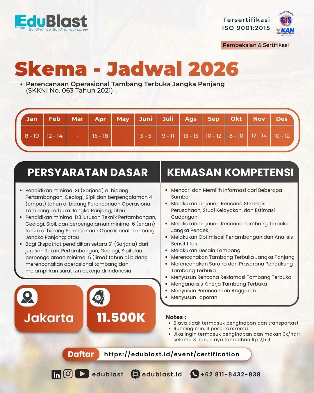 Pembekalan Perencanaan Operasional Tambang Terbuka Jangka Panjang