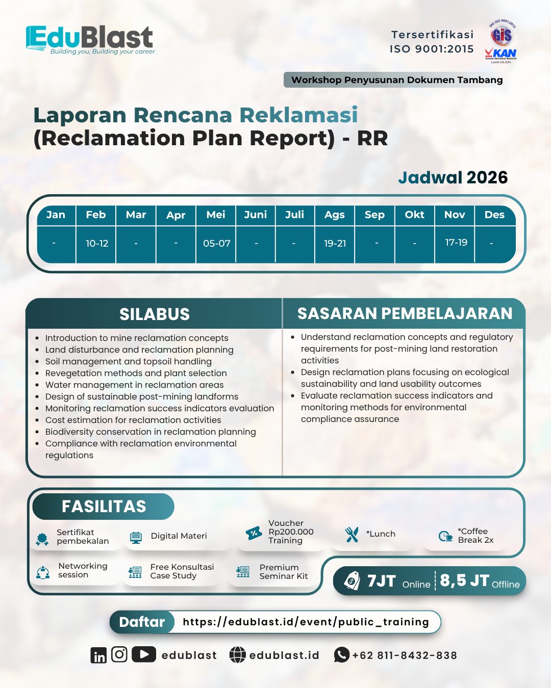 Laporan Rencana Reklamasi (Reclamation Plan Report) - RR