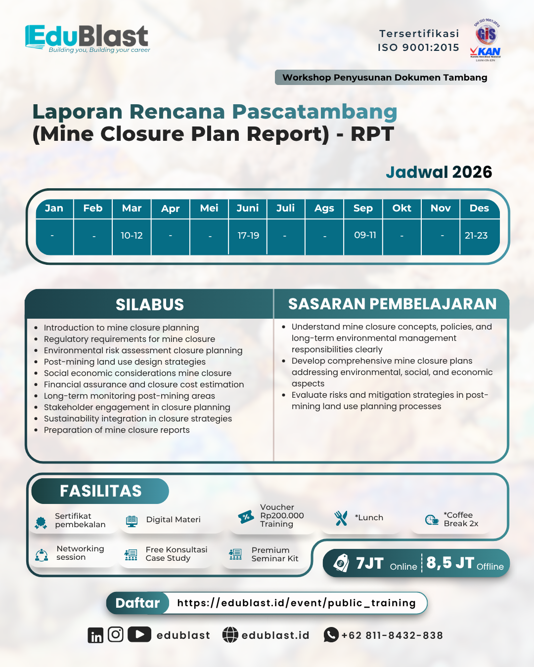 Laporan Rencana Pascatambang (Mine Closure Plan Report) - RPT