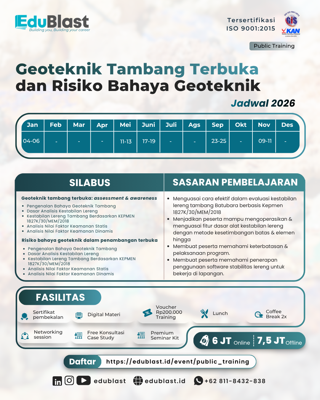 Geoteknik Tambang Terbuka dan Risiko Bahaya Geoteknik
